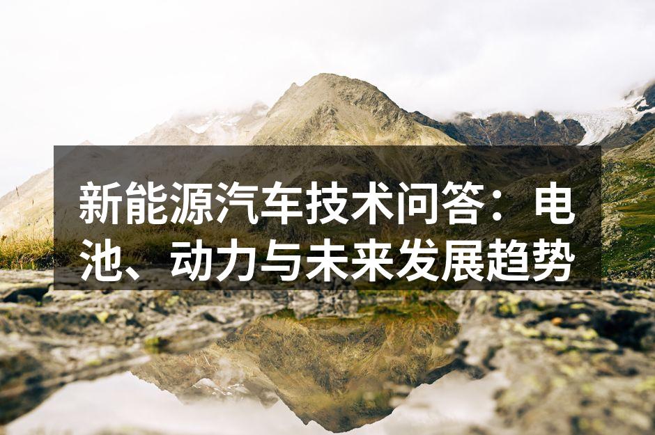 新能源汽车电池技术示意图